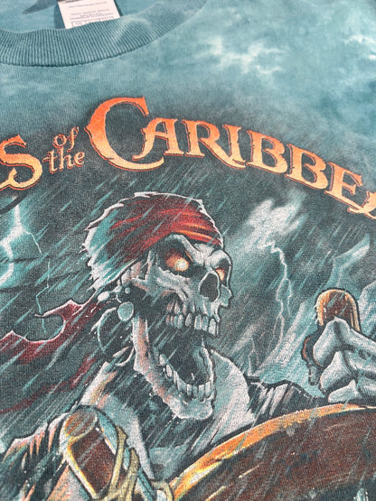 Vintage Pirates Of The Caribbean T-Shirt Disney Small