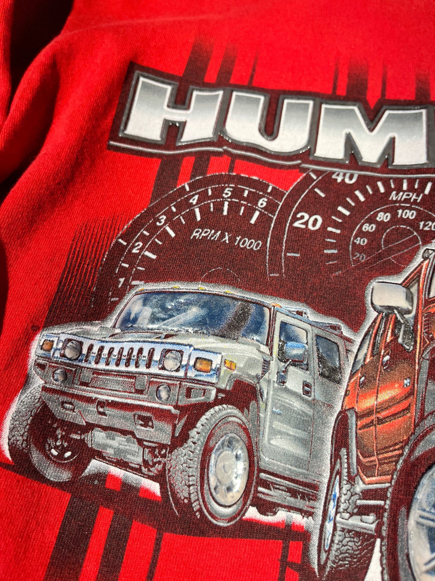 Vintage Hummer T-Shirt H2 Baby Tee GM Motors Y2K Car Truck Long Sleeve Top