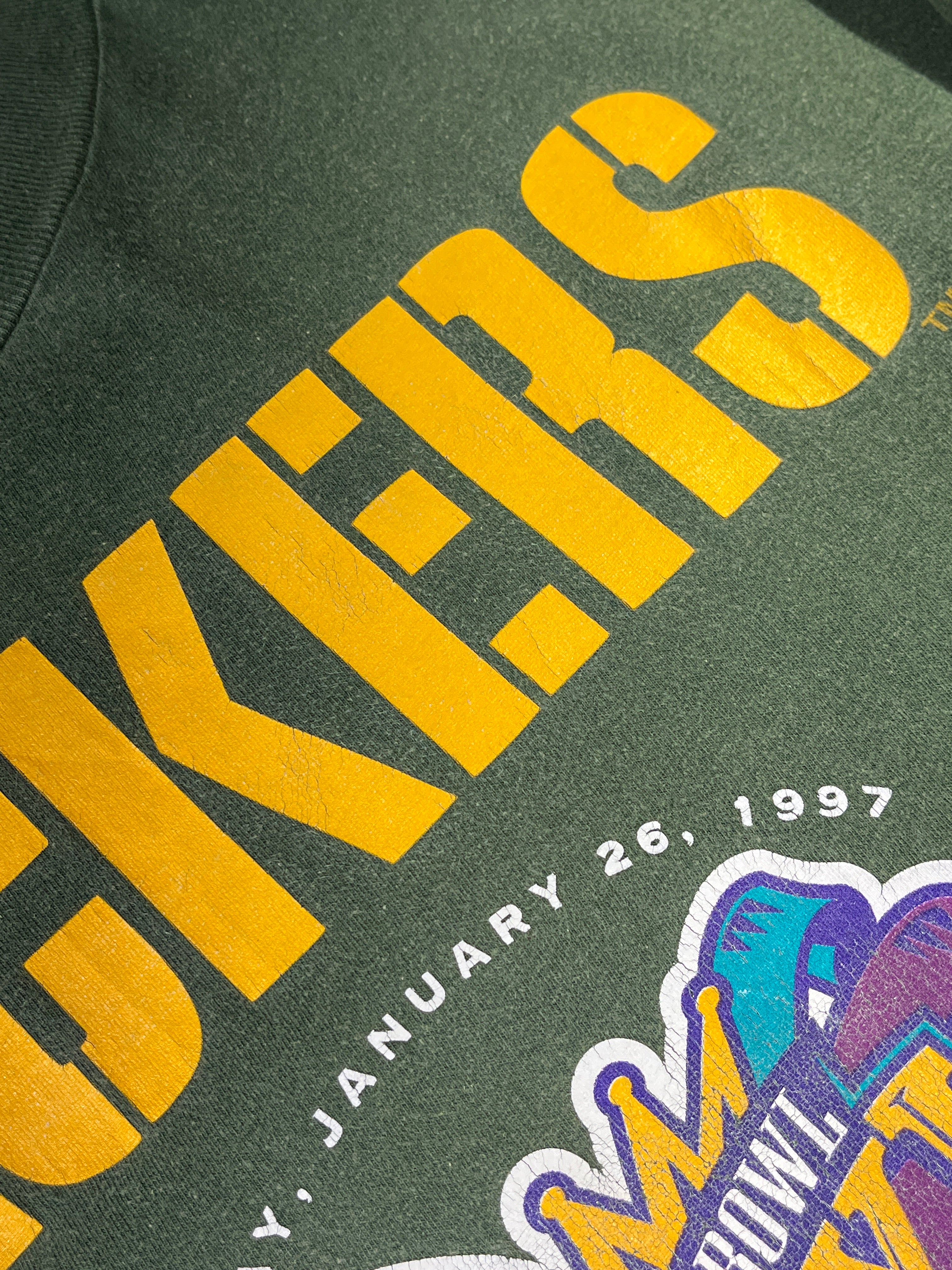 Vintage Green Bay Packers T-Shirt 1997 Super Bowl Champions XXXI 90's –  Glorydays Fine Goods