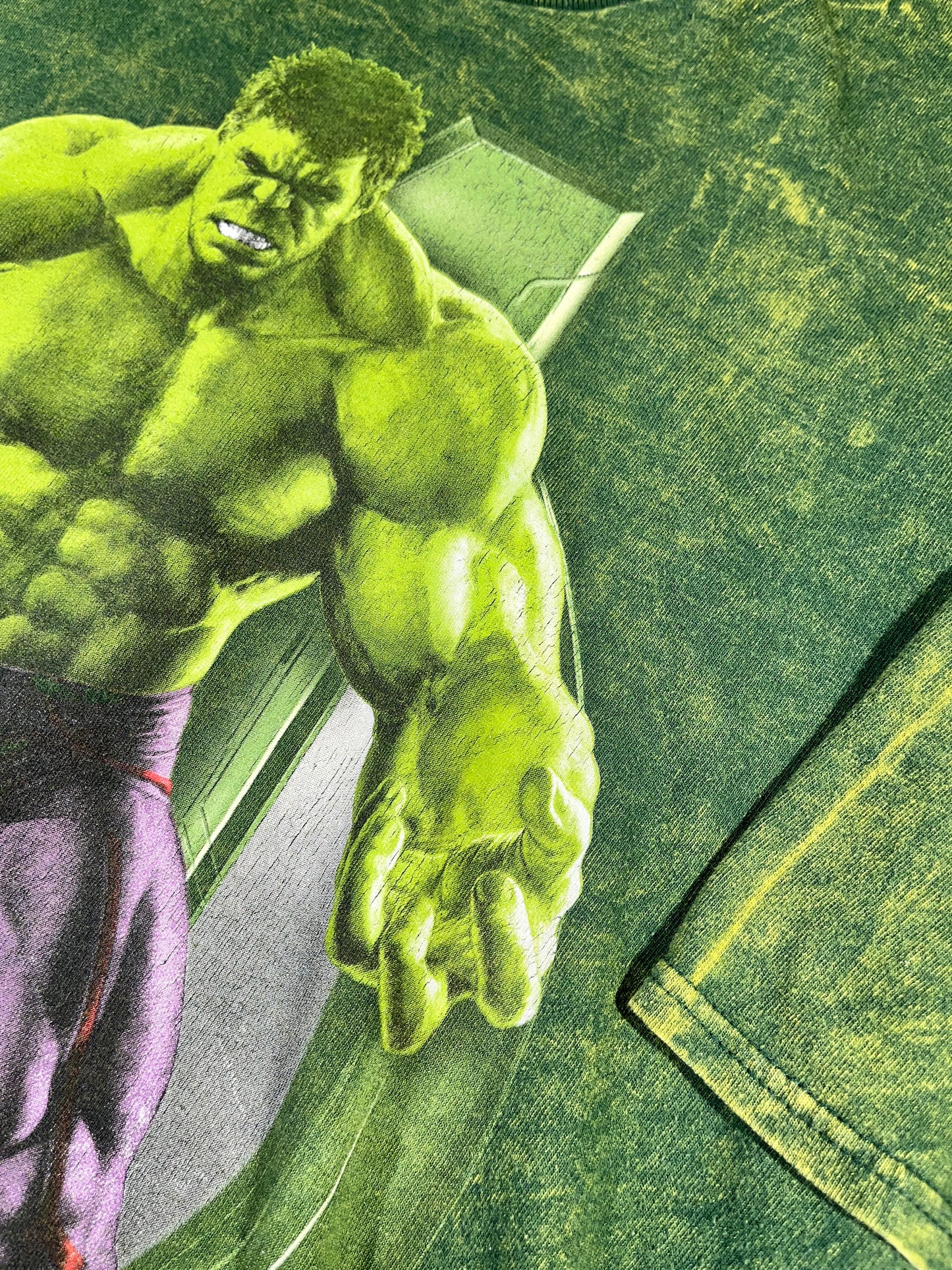 Vintage The Hulk T-Shirt Acid Wash Avengers