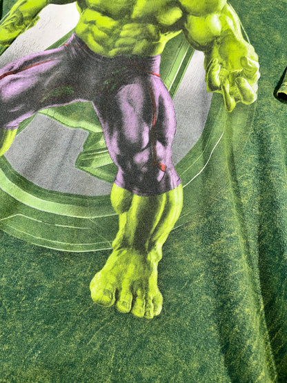 Vintage The Hulk T-Shirt Acid Wash Avengers