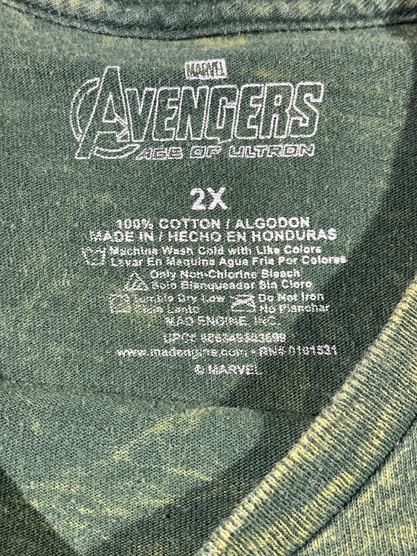 Vintage The Hulk T-Shirt Acid Wash Avengers