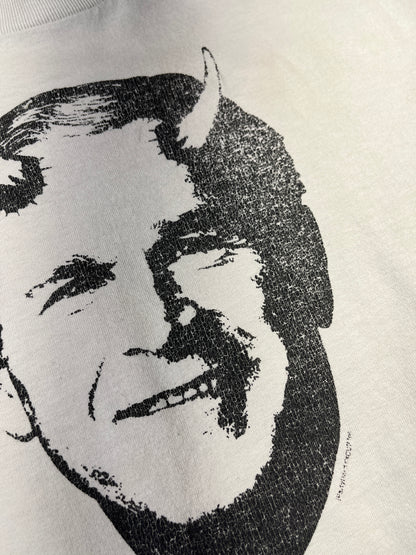 Vintage George Bush T-Shirt Evil Horns USA President Y2K Devil