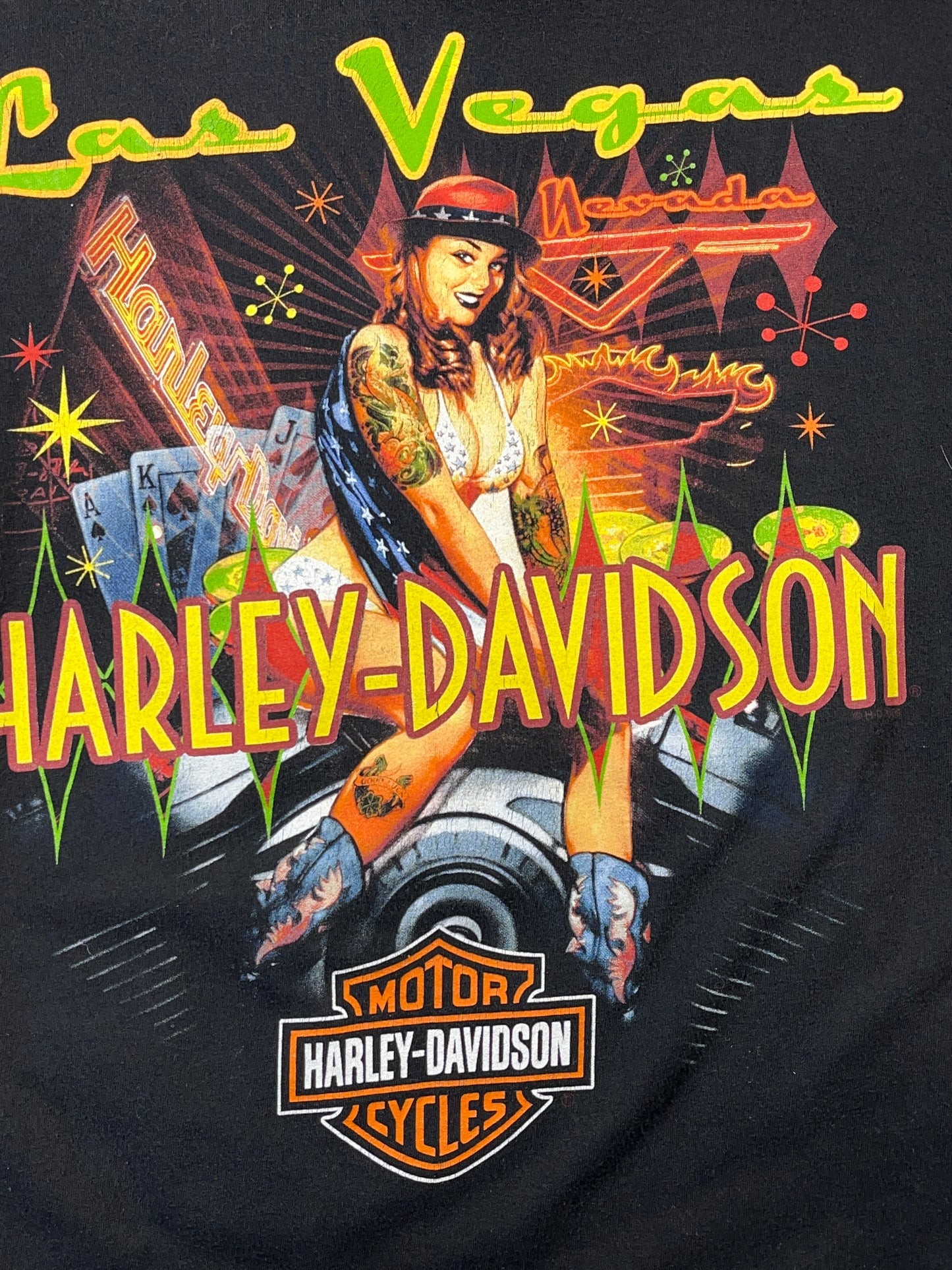 Vintage Harley Davidson T-Shirt Las Vegas Casino