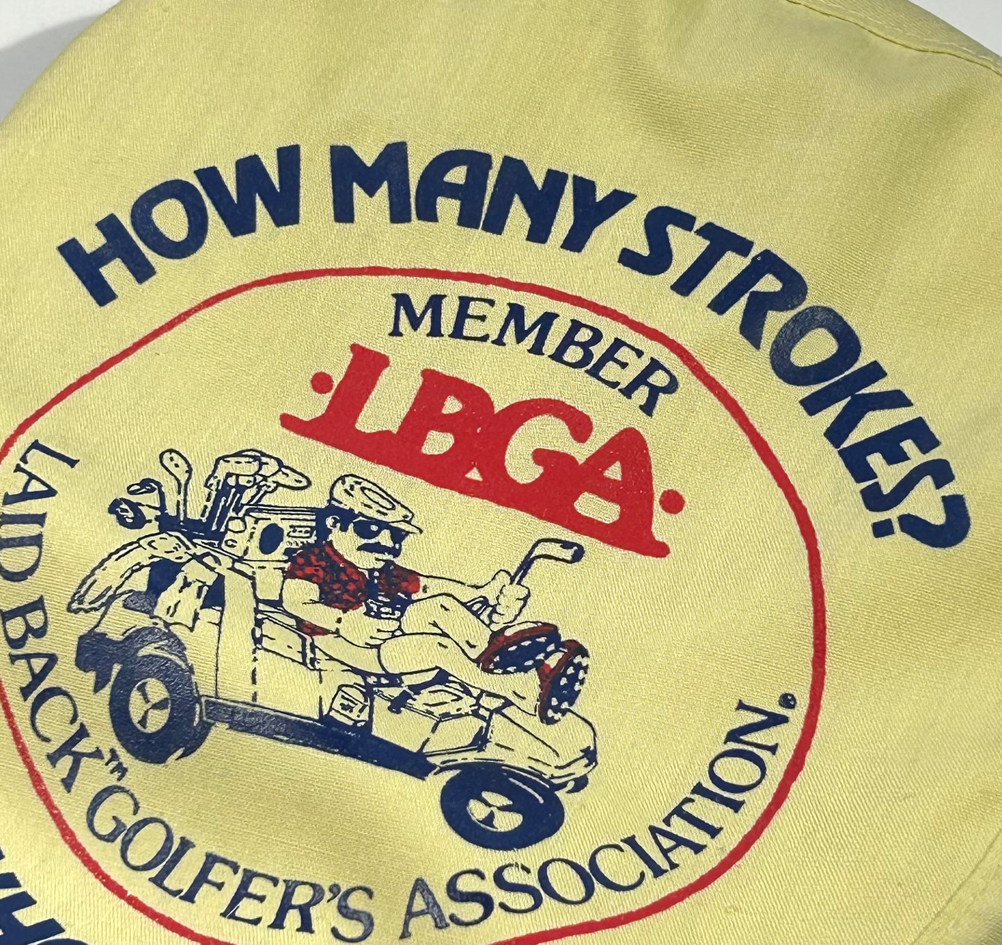 Vintage Golf Hat Laid Back Golfers Association LBGA Funny