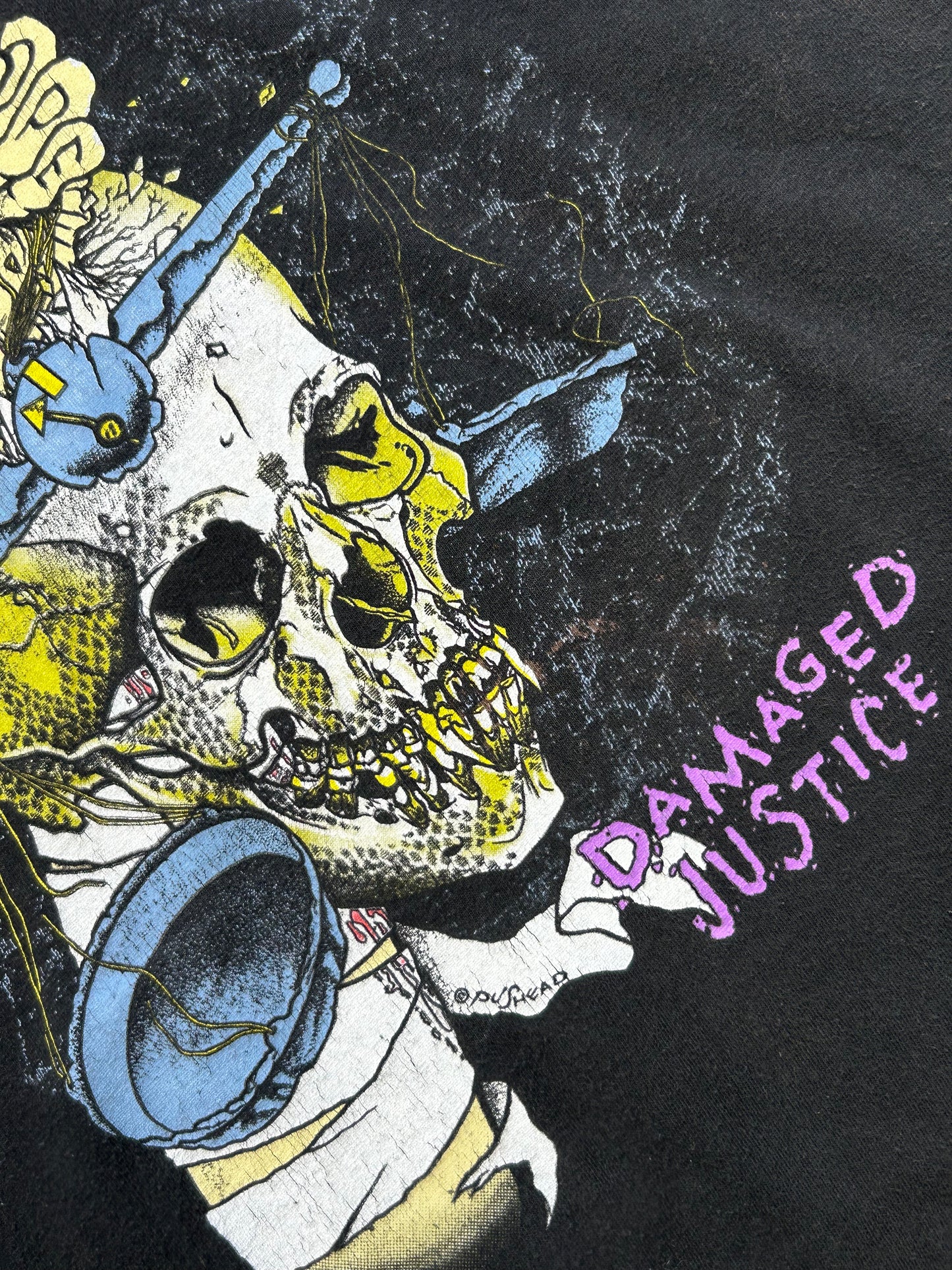 Vintage Metallica T-Shirt Damaged Justice