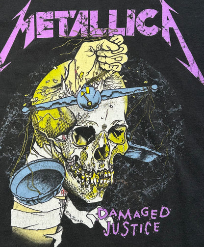 Vintage Metallica T-Shirt Damaged Justice