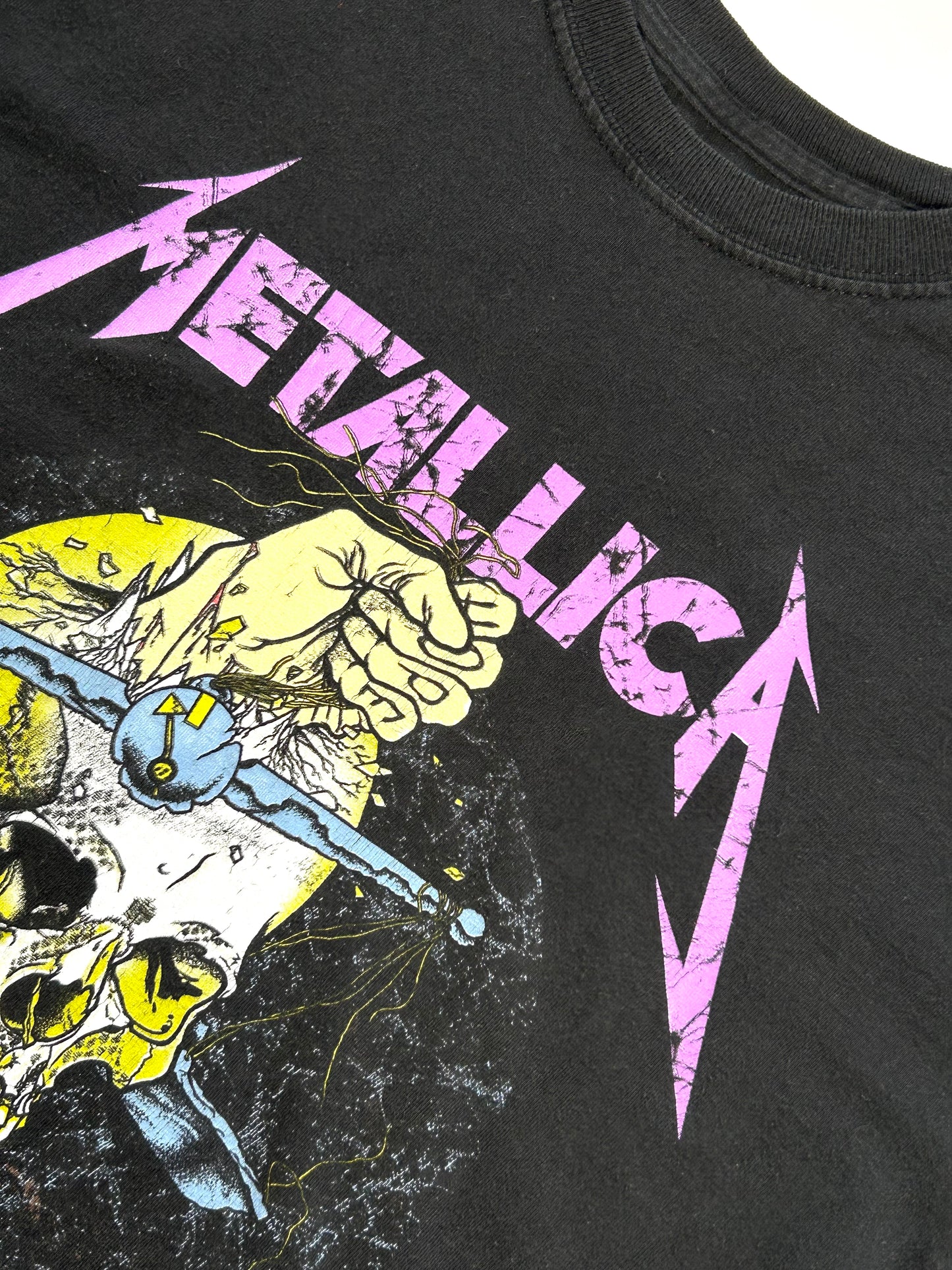 Vintage Metallica T-Shirt Damaged Justice