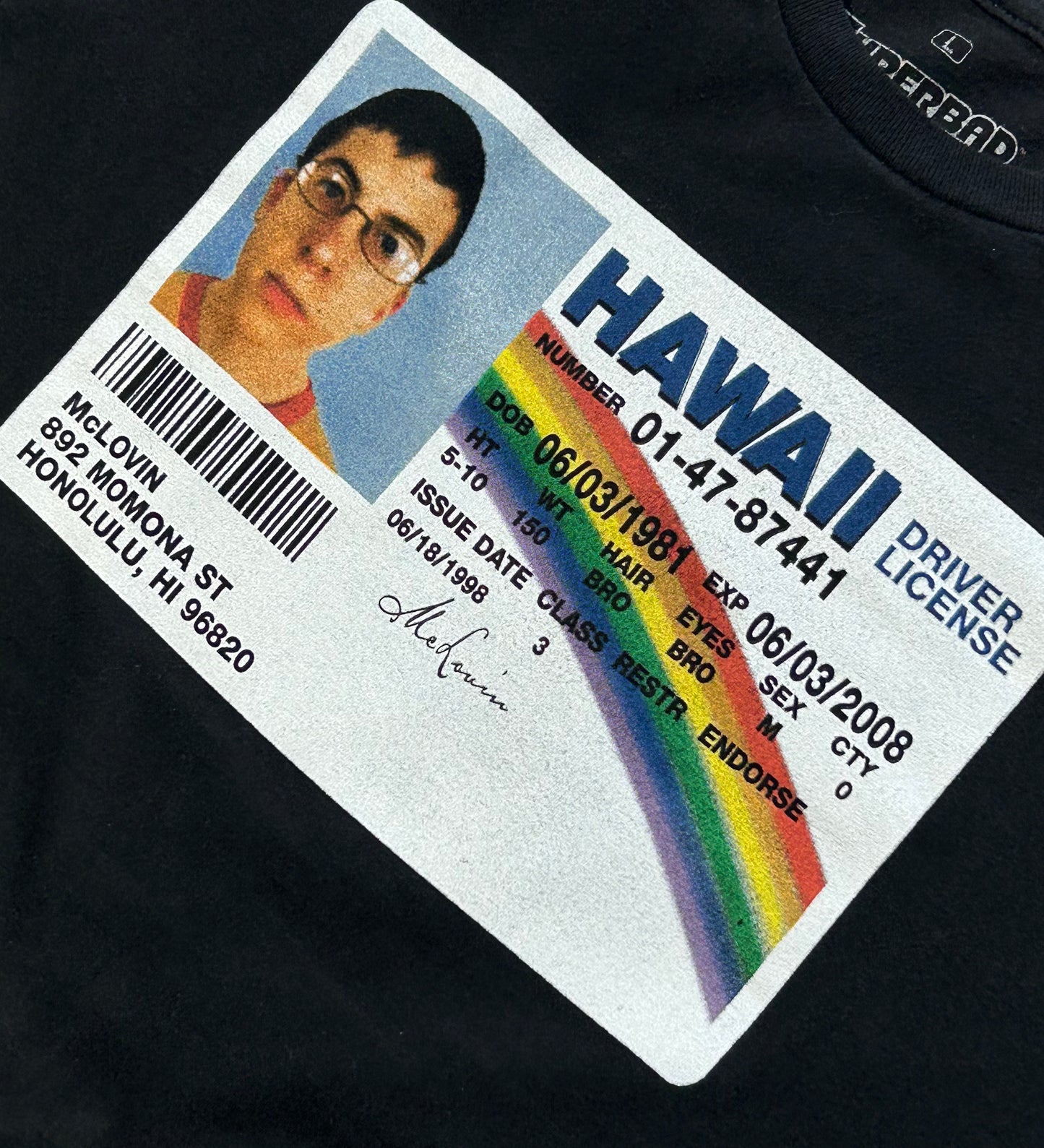 Vintage Mclovin T-Shirt Superbad Movie Funny