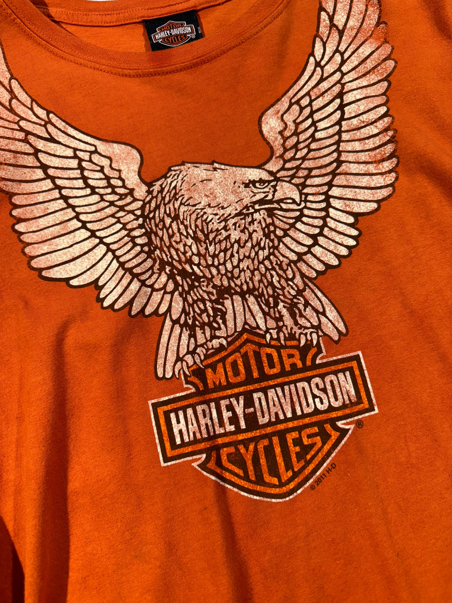 Vintage Harley Davidson Long Sleeve Shirt Top Wyoming