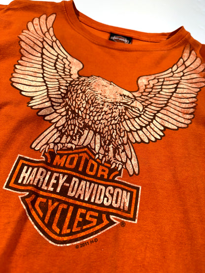 Vintage Harley Davidson Long Sleeve Shirt Top Wyoming