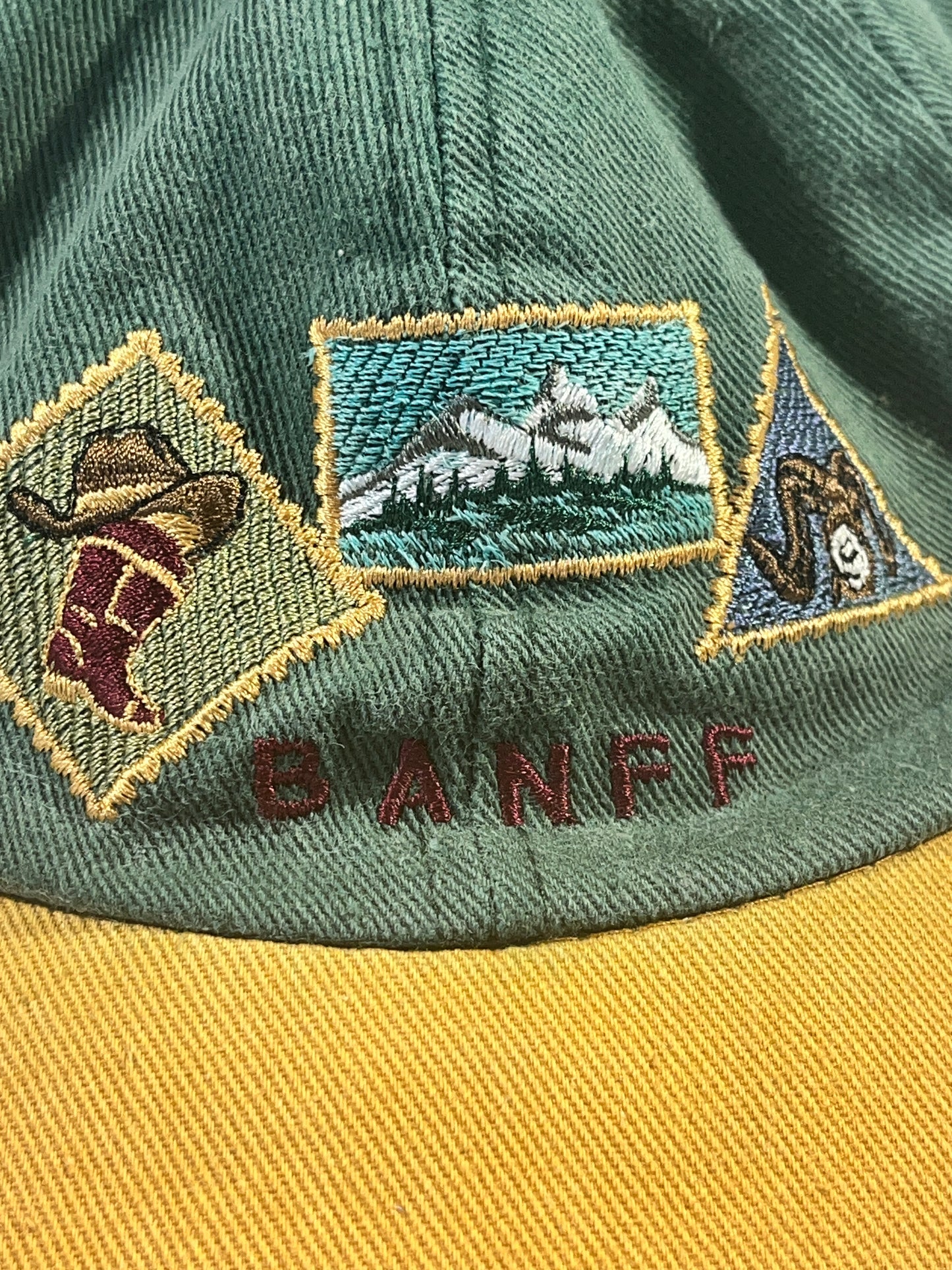 Vintage Banff Hat Albera Canada Nature Western Adjustable