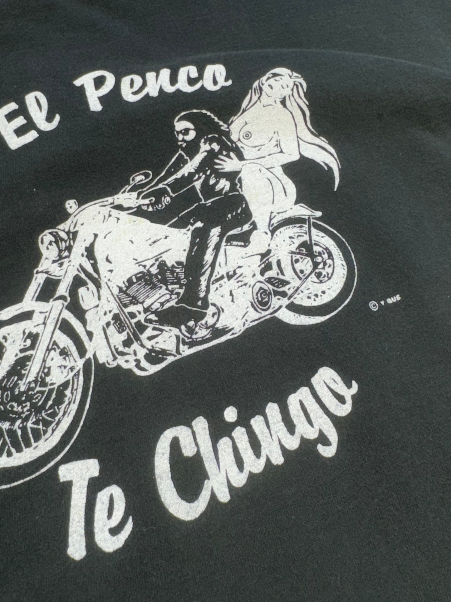 Vintage El Penco Motorcycle Long Sleeve Shirt Top Daves Cycles