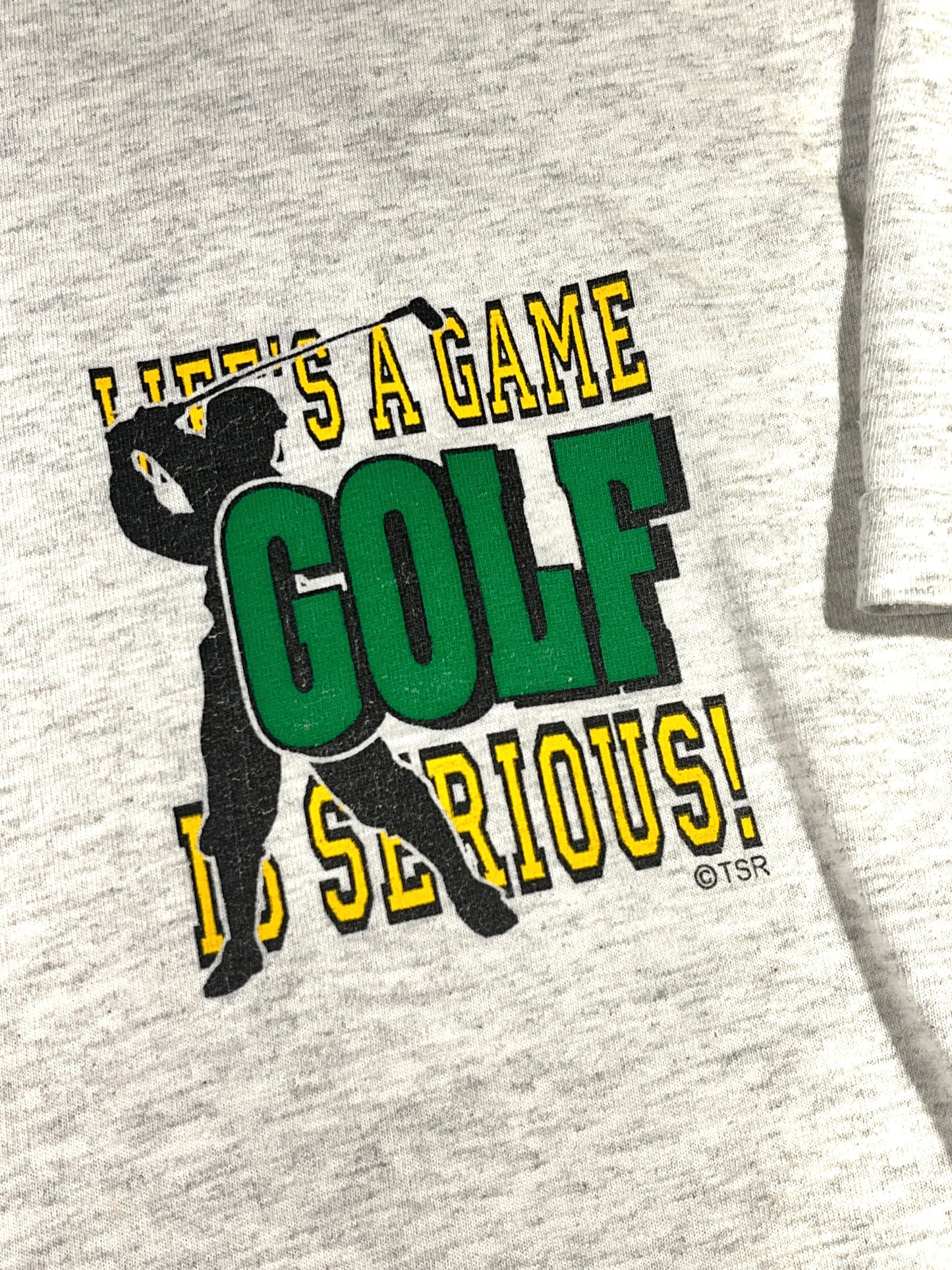Vintage Golf T-Shirt Lifes A Game Golf Is Serious