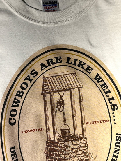Vintage Cowboys T-Shirt Cowgirls Funny Slogan Western Rodeo