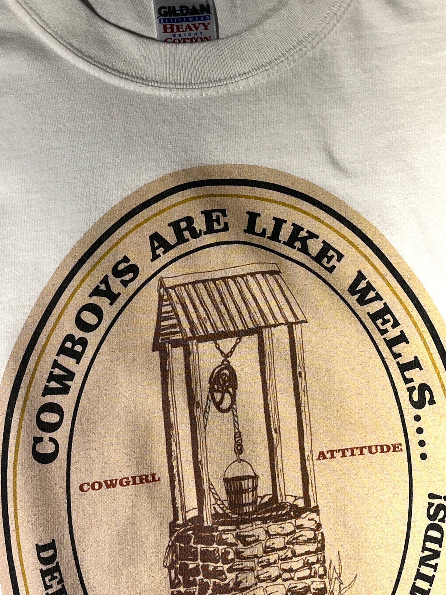 Vintage Cowboys T-Shirt Cowgirls Funny Slogan Western Rodeo