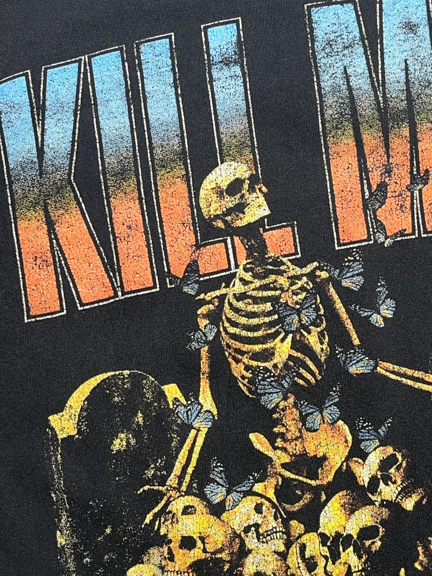 Vintage Kill Me Already T-Shirt Assholes Live Forever Distressed