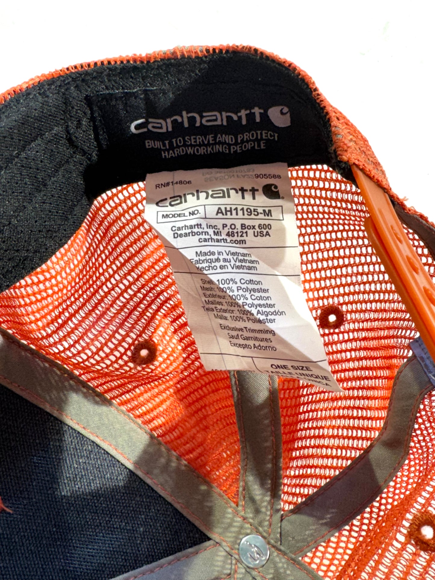 Vintage Carhartt Snapback Hat Workwear