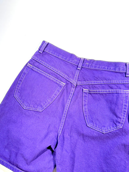 Vintage Denim Shorts Purple Bongo