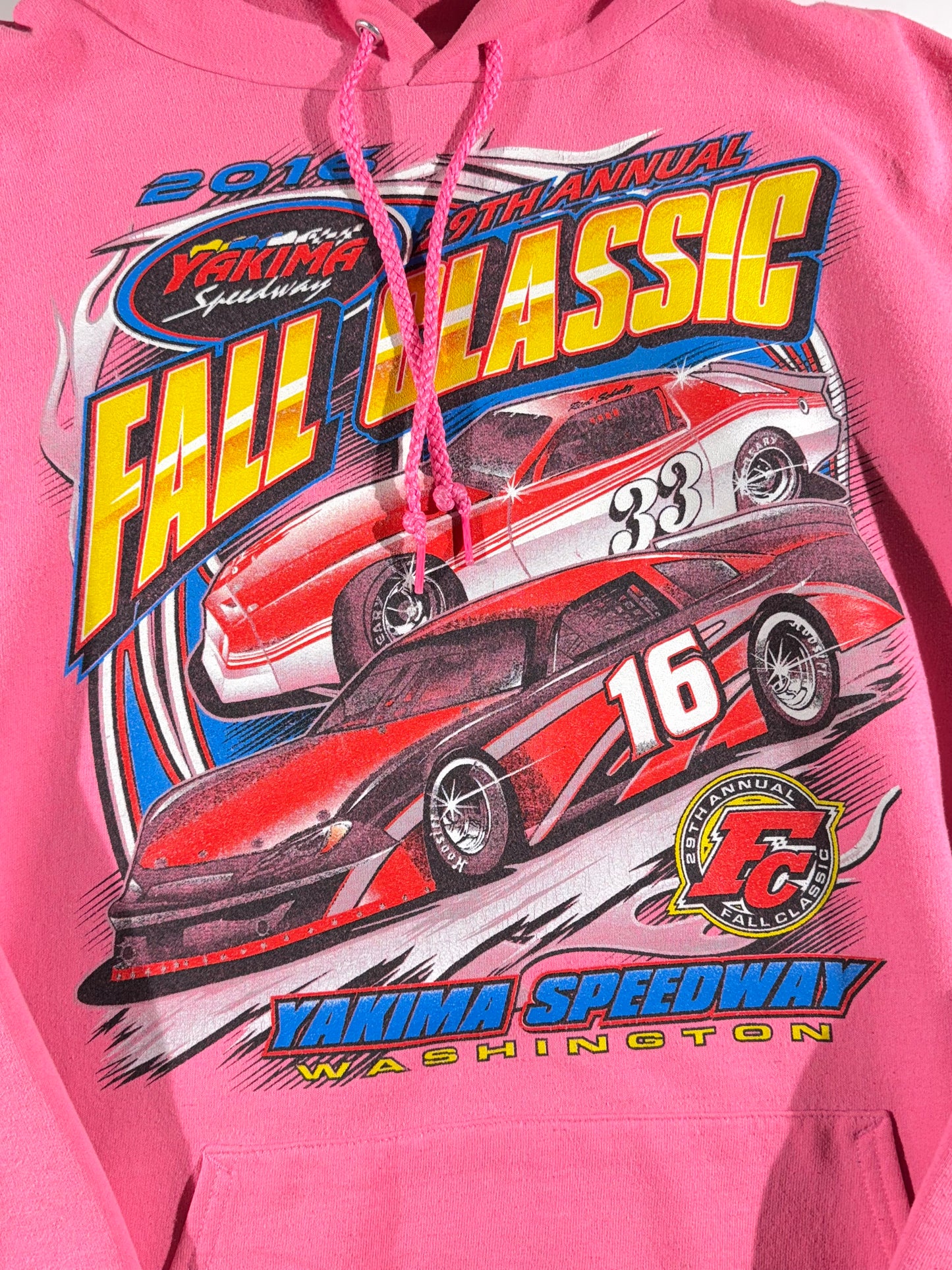 Vintage Nascar Hoodie Yakima Speedway Car Racing