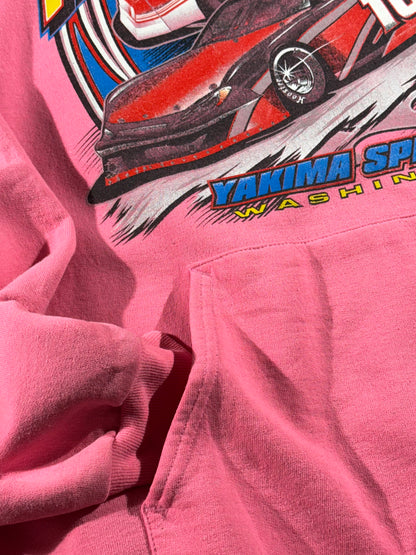 Vintage Nascar Hoodie Yakima Speedway Car Racing