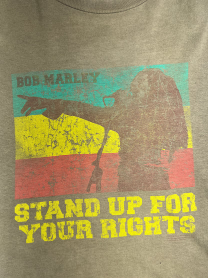 Vintage Bob Marley T-Shirt Top Cut Sleeves