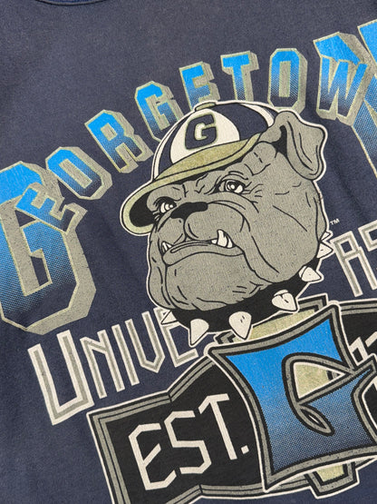 Vintage Georgetown University Tank Top T-Shirt Hoyas 90's Single Stitch USA Made