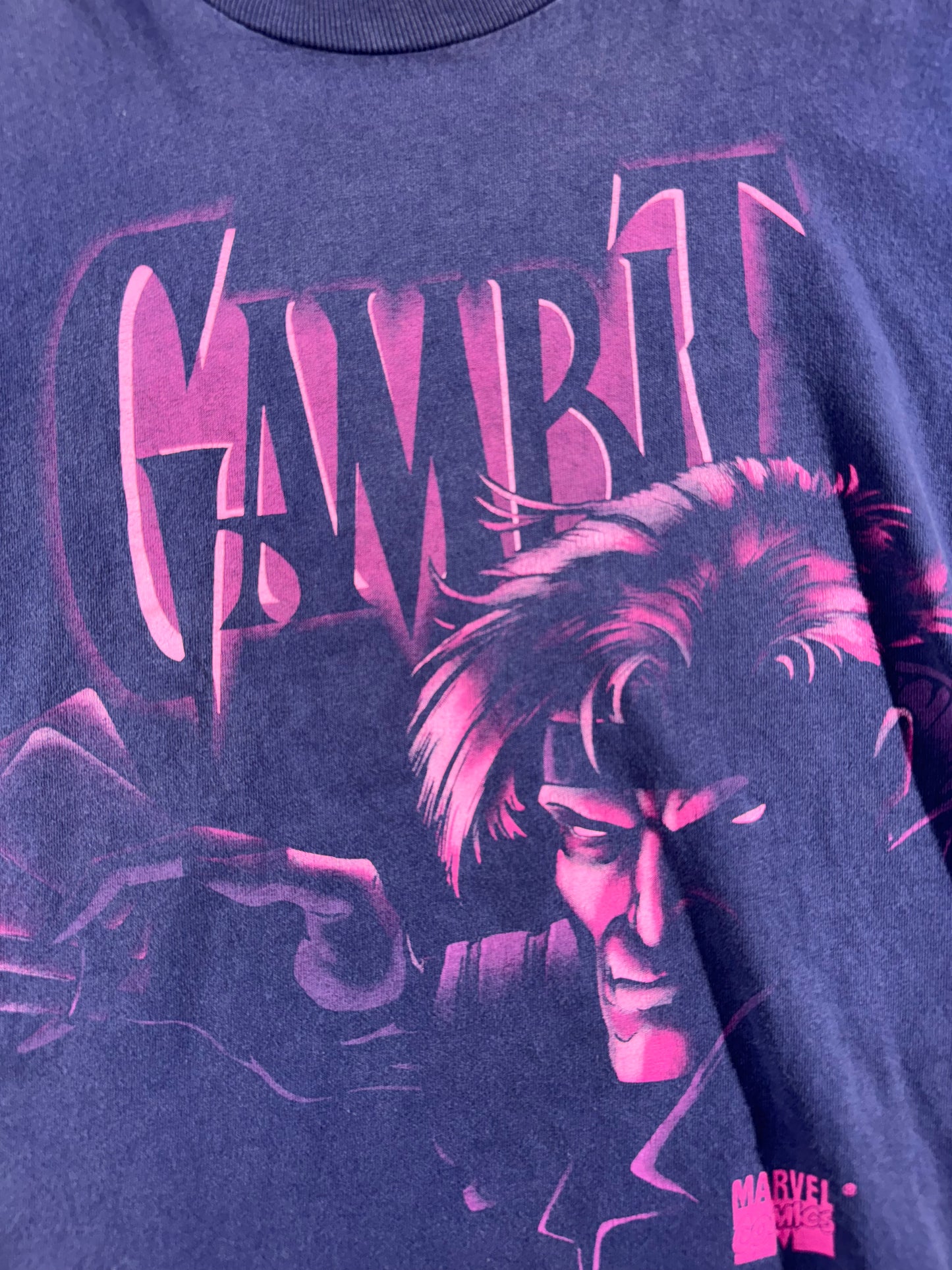 Vintage Marvel Gambit T-Shirt USA Made Single Stitch VERY RARE