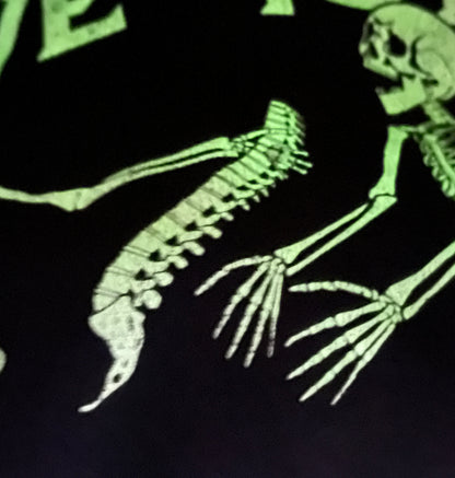 Vintage I've Got Your Back T-Shirt Skeleton Glow In The Dark