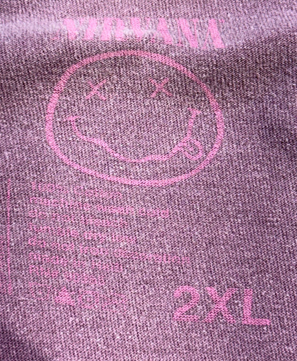 Vintage Nirvana T-Shirt Band Tee Smiley Face