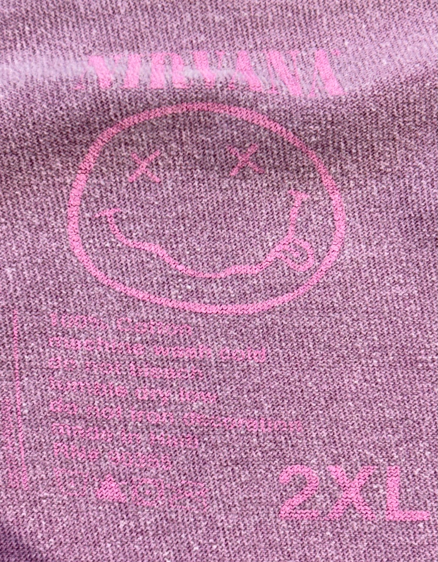 Vintage Nirvana T-Shirt Band Tee Smiley Face