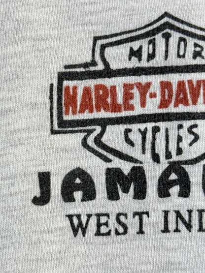 Vintage Harley Davidson Jamaica T-Shirt Big Eagle Biker Bootleg