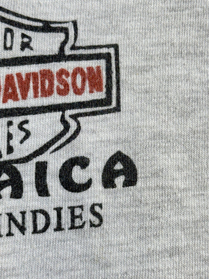 Vintage Harley Davidson Jamaica T-Shirt Big Eagle Biker Bootleg