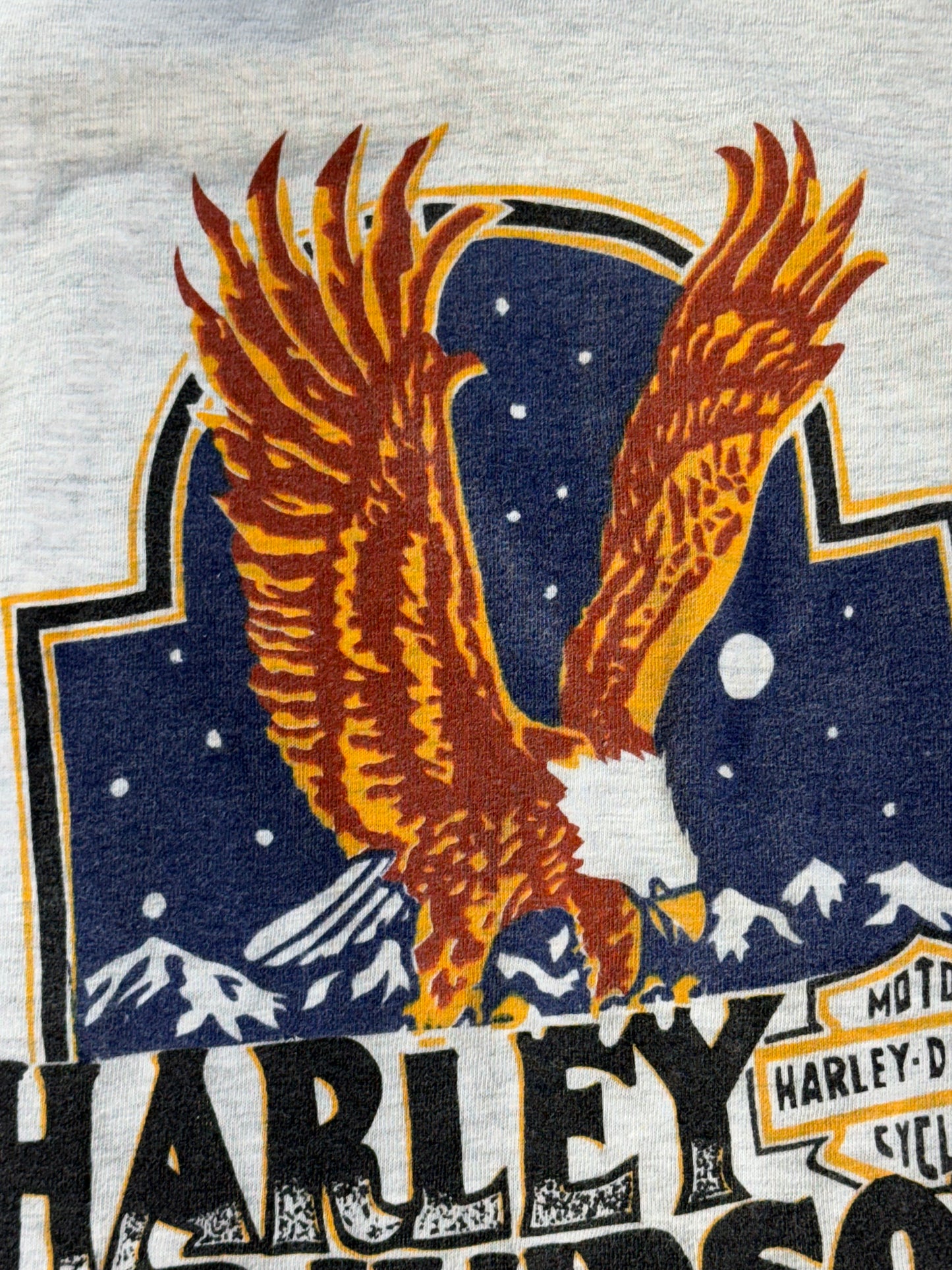 Vintage Harley Davidson Jamaica T-Shirt Big Eagle Biker Bootleg