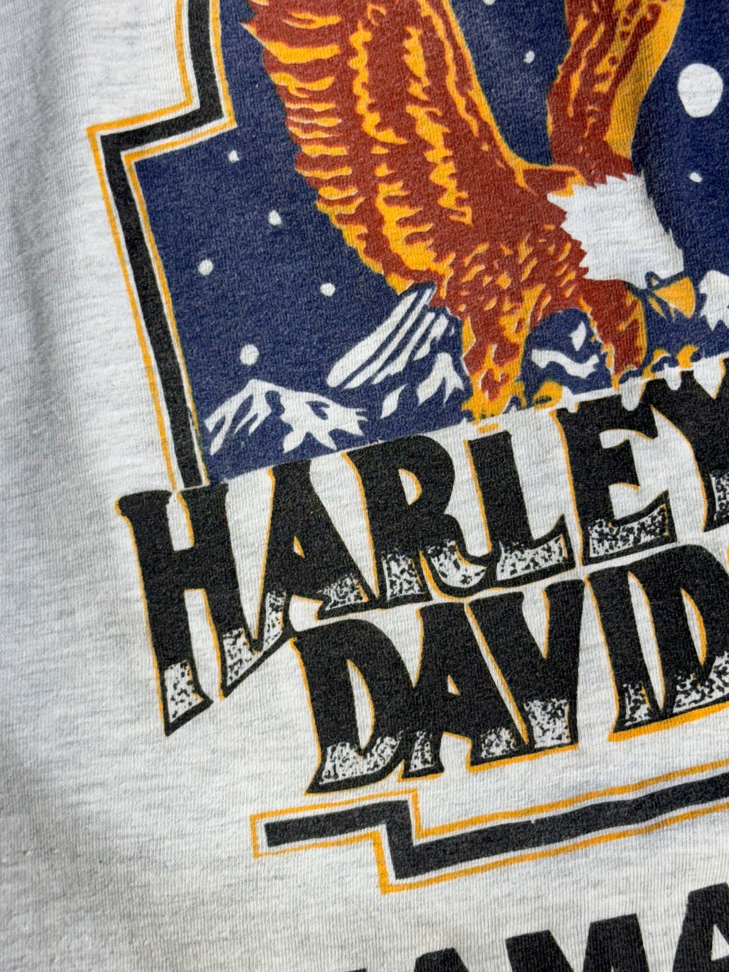 Vintage Harley Davidson Jamaica T-Shirt Big Eagle Biker Bootleg