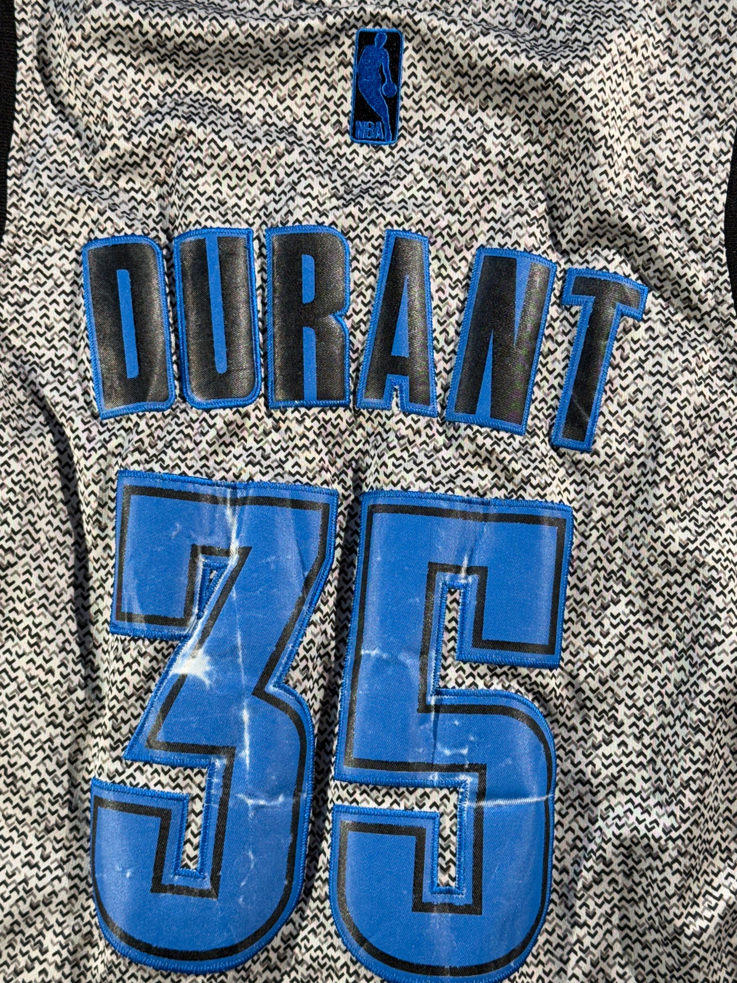 Vintage OKC Thunder Kevin Durant Jersey Adidas Swingman Alternate Cement