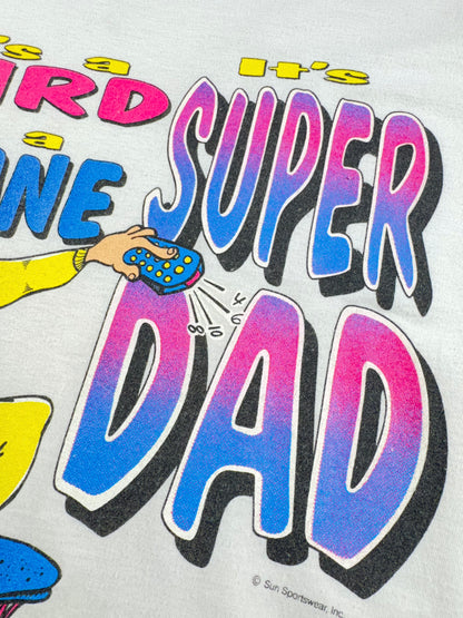 Vintage Super Dad T-Shirt It's A Bird It's A Plane 90's Fun