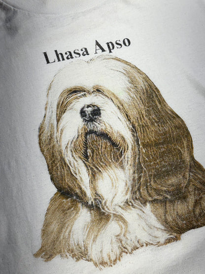 Vintage Lhasa Apso T-Shirt Dog Tee Animal 90's USA Made