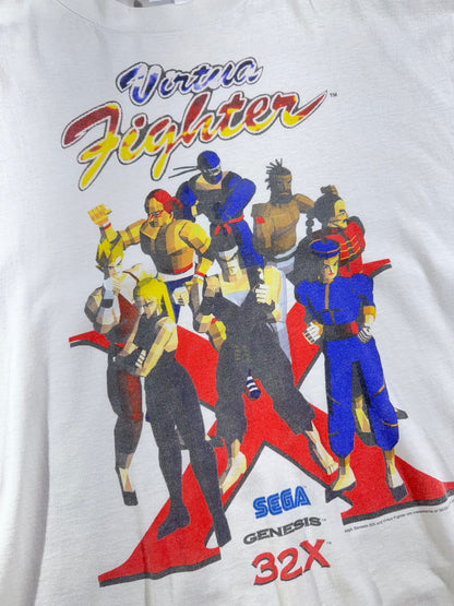 Vintage 1995 Virtua Fighter Sega Genesis Video Game Promo T-shirt Made In USA Single Stitch Rare