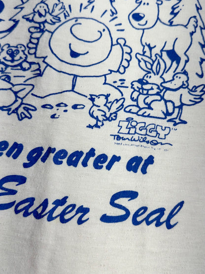 Vintage The Great Outdoors T-Shirt Ziggy Ultra Thin USA Made Ringer Camp Easter Seal