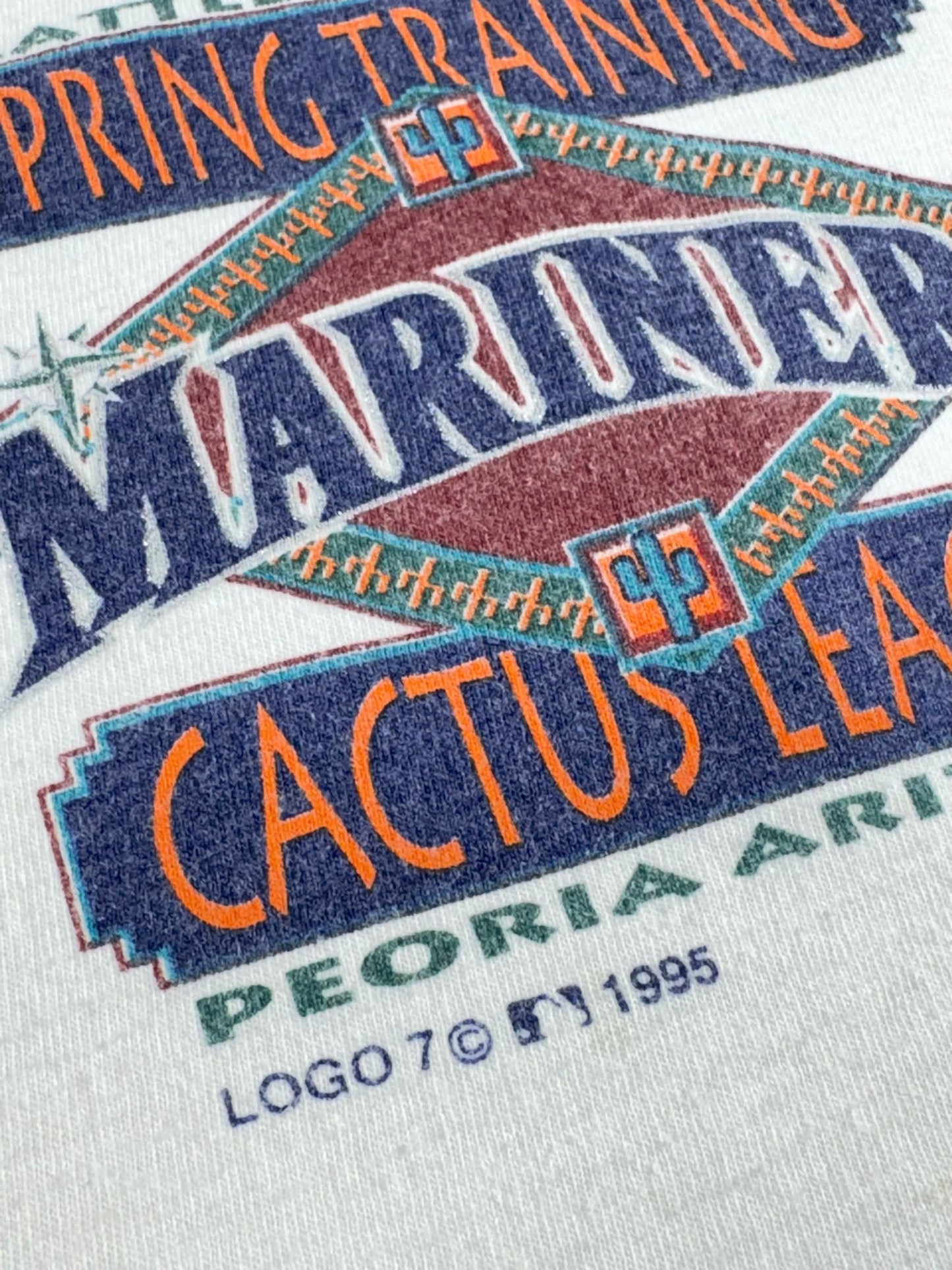 Vintage Seattle Mariners T-Shirt MLB Cactus League Spring Training 1995 Logo 7