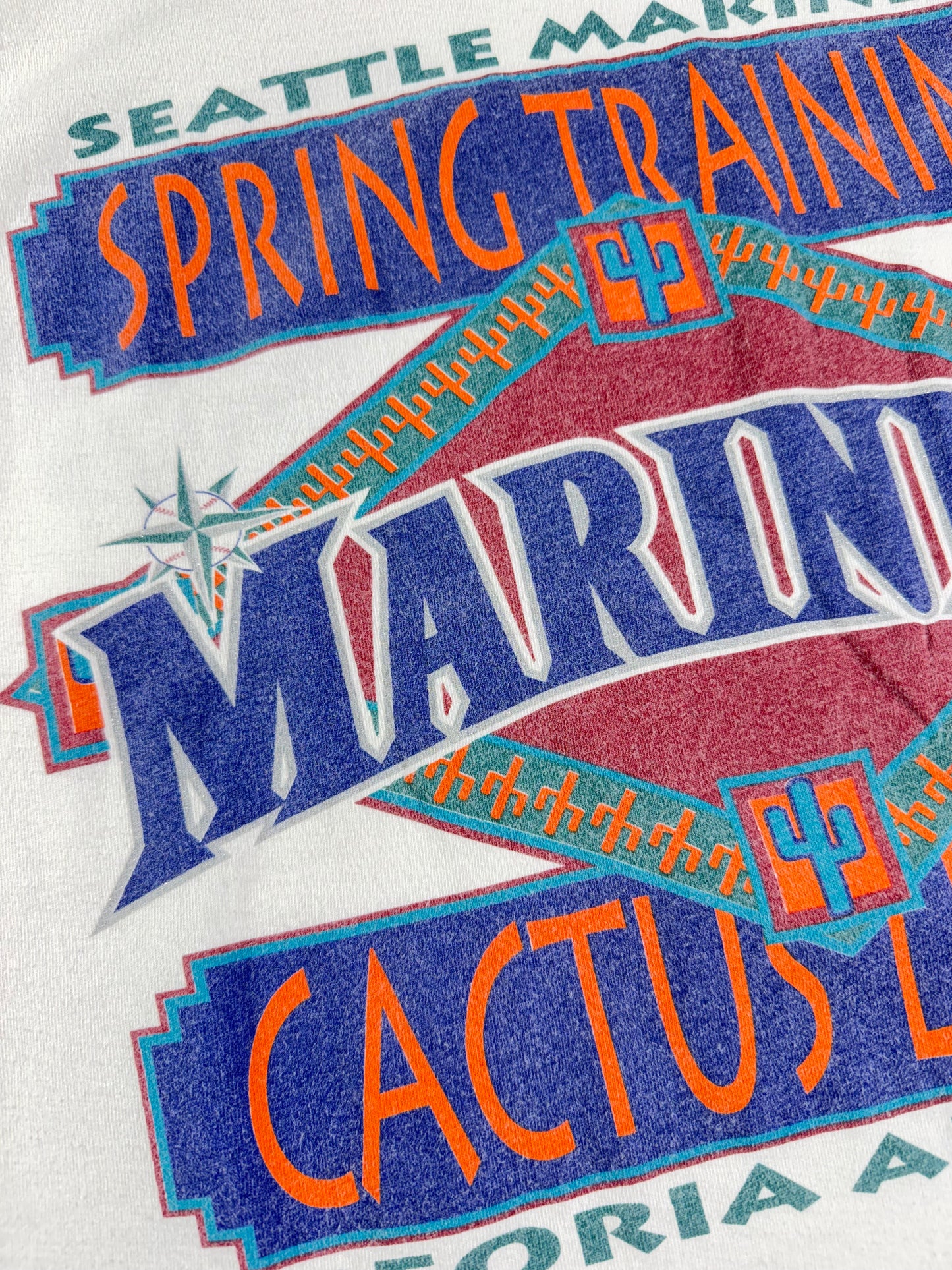 Vintage Seattle Mariners T-Shirt MLB Cactus League Spring Training 1995 Logo 7