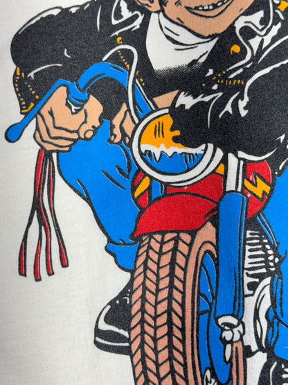 Vintage MAD T-Shirt Magazine Stanley Desantis Biker Backside