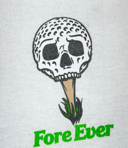 Vintage Golf T-Shirt FOREEVER Skull Ball