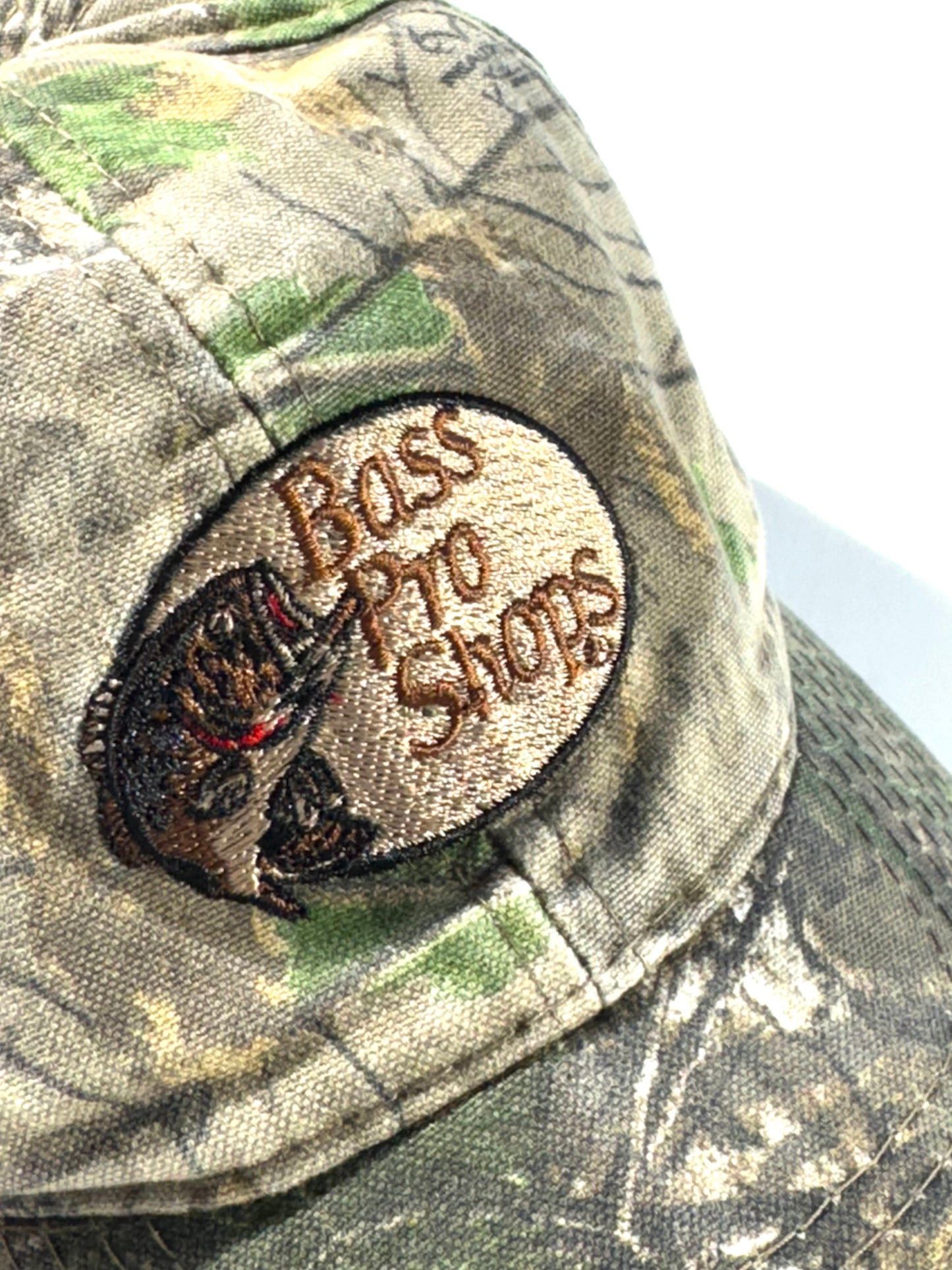 Vintage Bass Pro Shop Hat Real Tree Cap Redhead