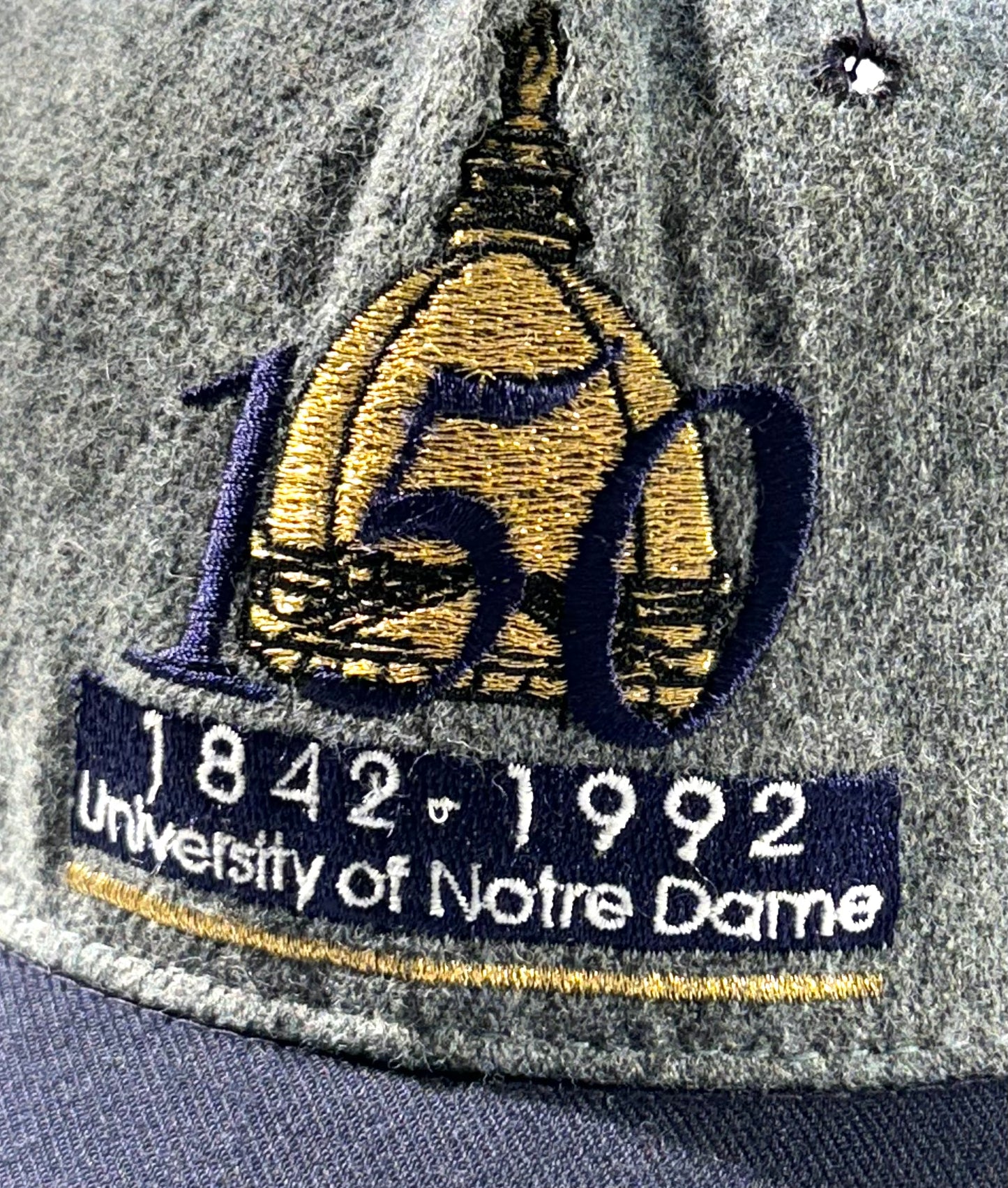 Vintage Notre Dame Hat School 150 Years University USA Made