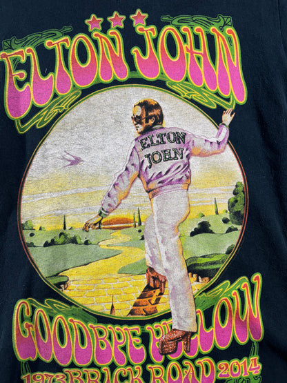 Vintage Elton John T-Shirt Goodbye Yellow Brick Road World Tour