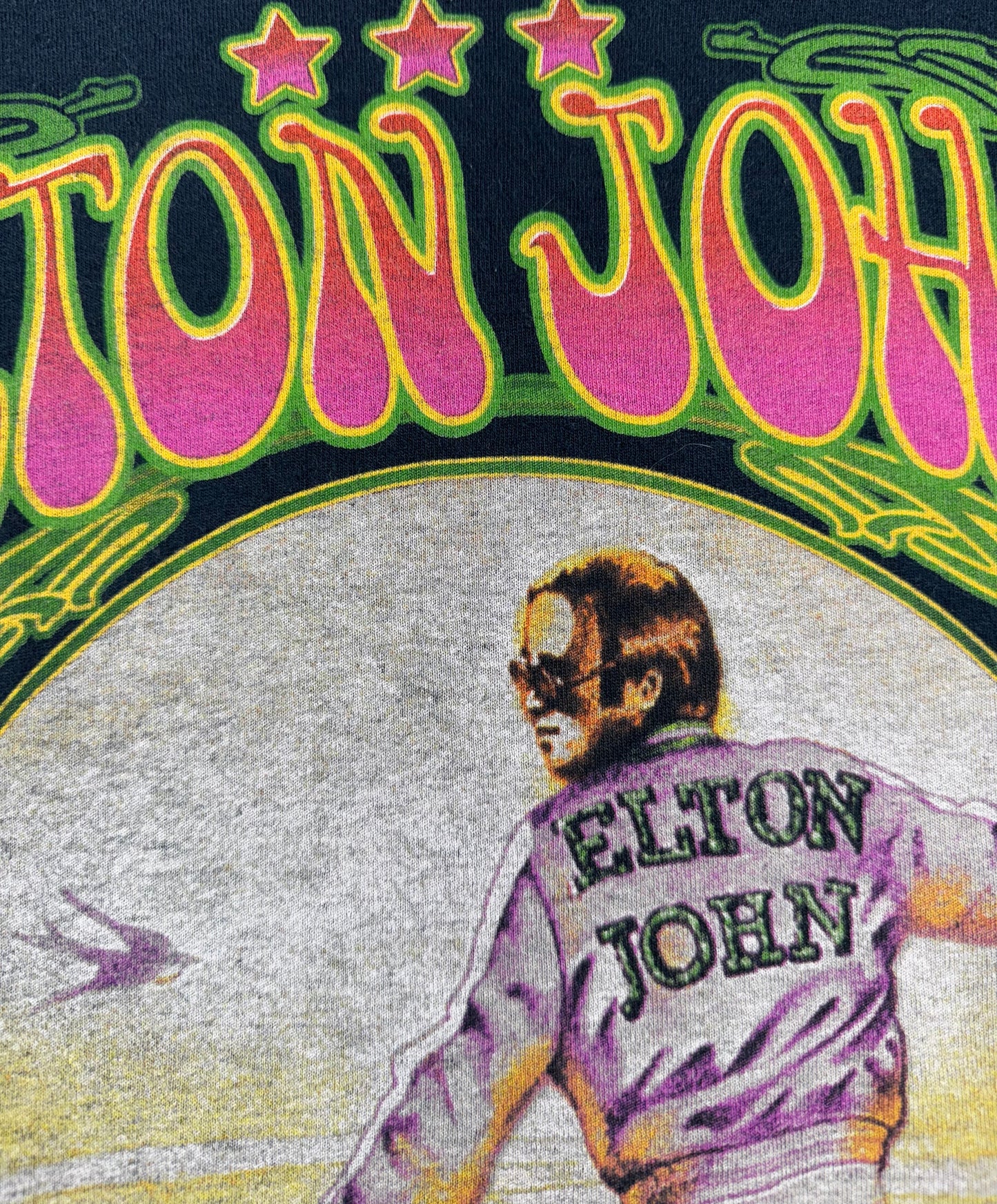 Vintage Elton John T-Shirt Goodbye Yellow Brick Road World Tour