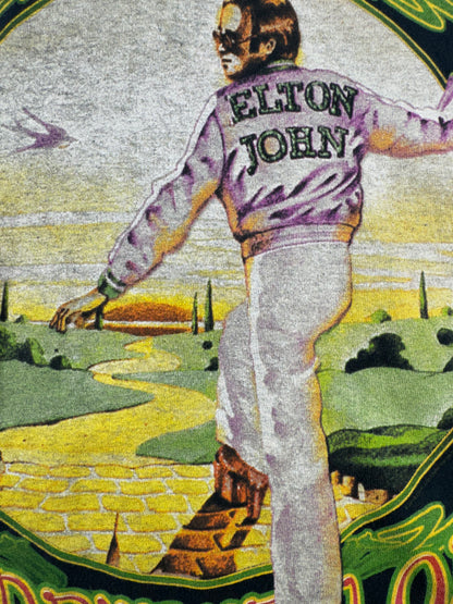 Vintage Elton John T-Shirt Goodbye Yellow Brick Road World Tour