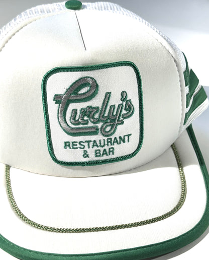 Vintage 90's Trucker Hat Curly's Restaurant Amazing